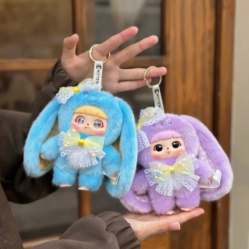 

Красочная серия конфет с котенком, слепая коробка, модная игрушка, милая плюшевая кукла, брелок для ключей, сумка, очаровательный подарок для девочек и женщин