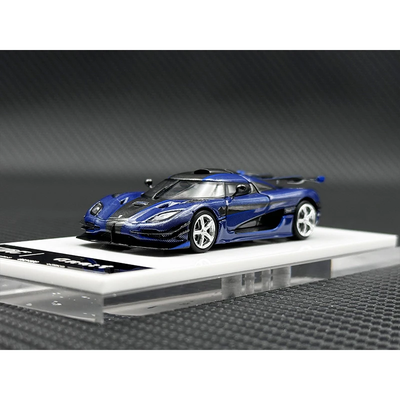 TPC In Stock 1:64 ONE All Carbon Fiber Hood Opened Diecast Diorama Model Collection Miniature Toys