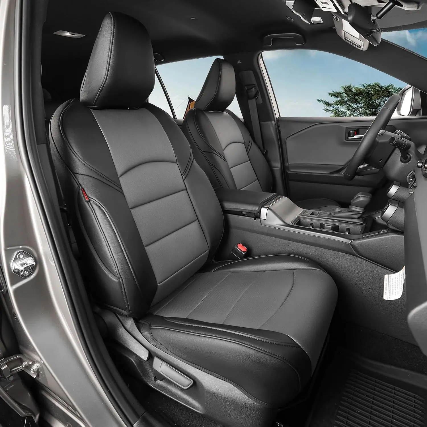 Coverdream Rav4 Car Seat Covers Custom Fit for Toyota Rav4 (Hybrid) 2026 LE/XLE Premium/SE/XSE Full Set Leather Car Seat Cover for SUV