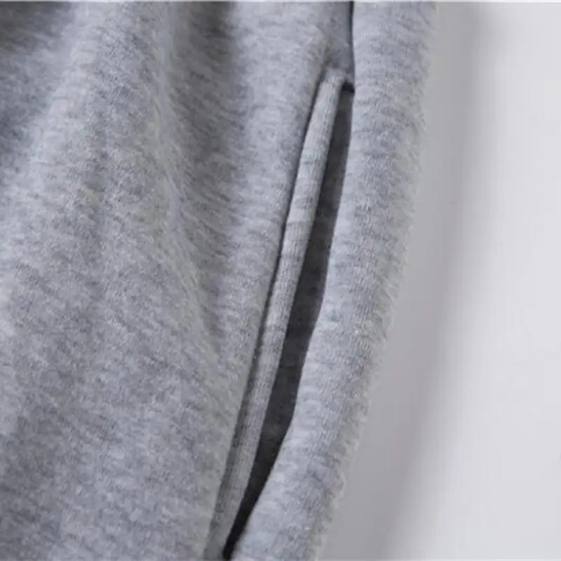 ชุดวอร์มของผู้ชายกางเกงกีฬา2024พิมพ์ลายแฟนกางเกงวิ่งออกกำลังกายยืดลำลองทรงหลวม