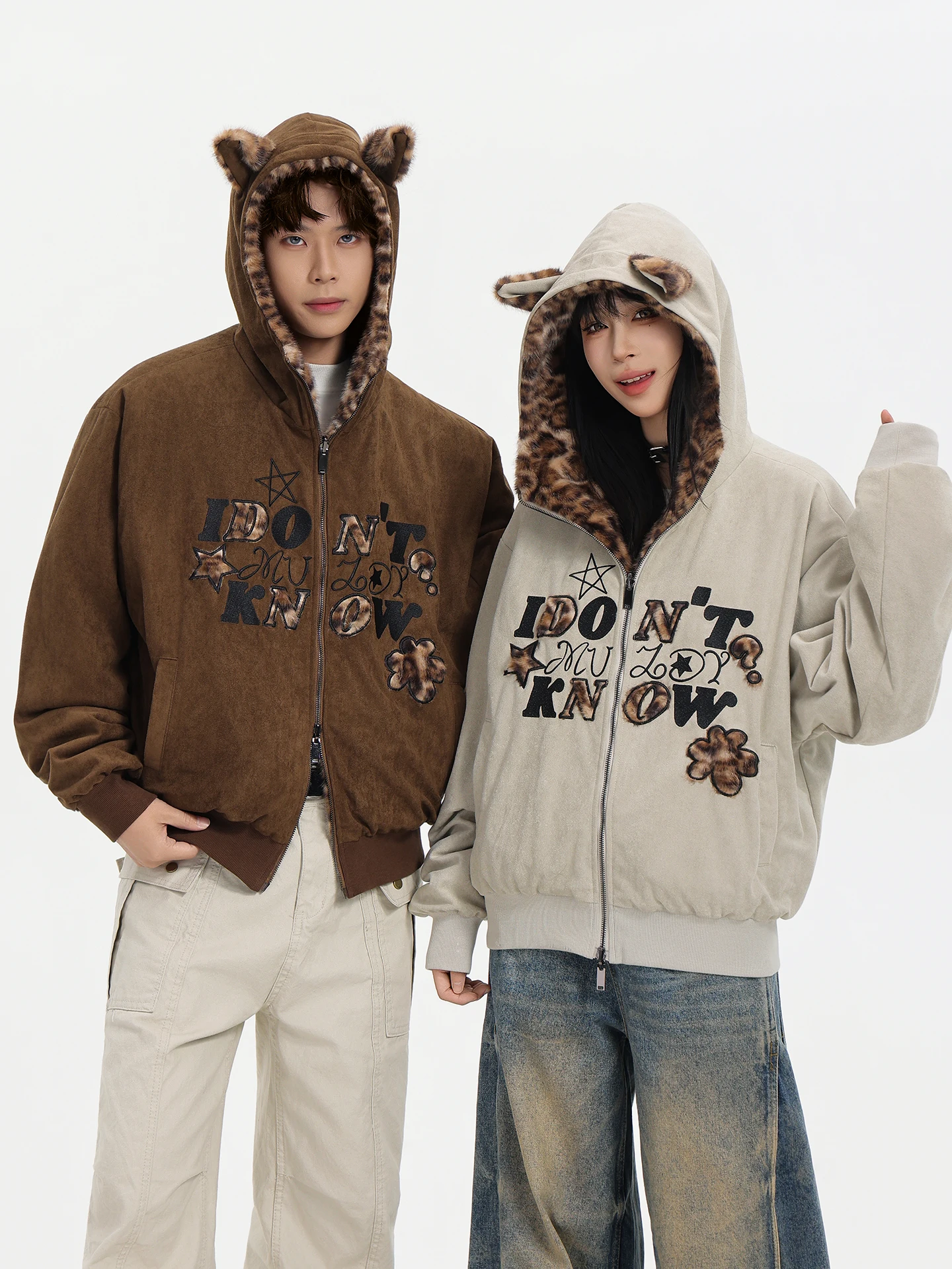 

Muzdy Original Design American Sle ort Suede Coat Loose Couple Version Double-Sided Wear Thi Outerwear for Youth