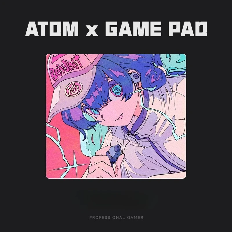 

ATOM Resin Mouse Pads Anime Gaming Mats Crystal Snow/Sand Mist Desk Pad FPS E-Sports Game Mouse Pad for Office Accessories Gift