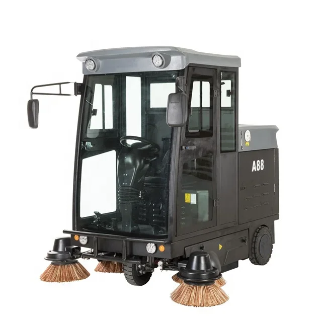 BAIYUN CLEANING A88 Electric Huge  Floor Sweeper Ride on Battery Street Cleaning Equipment