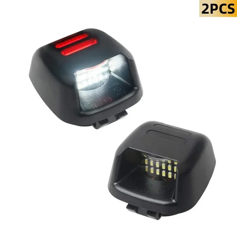 

2Pcs Error Free Red Tube SMD Car LED License Plate Light Number Plate Lamps For Nissan Navara D40 2005 2006 2007 2008-2016