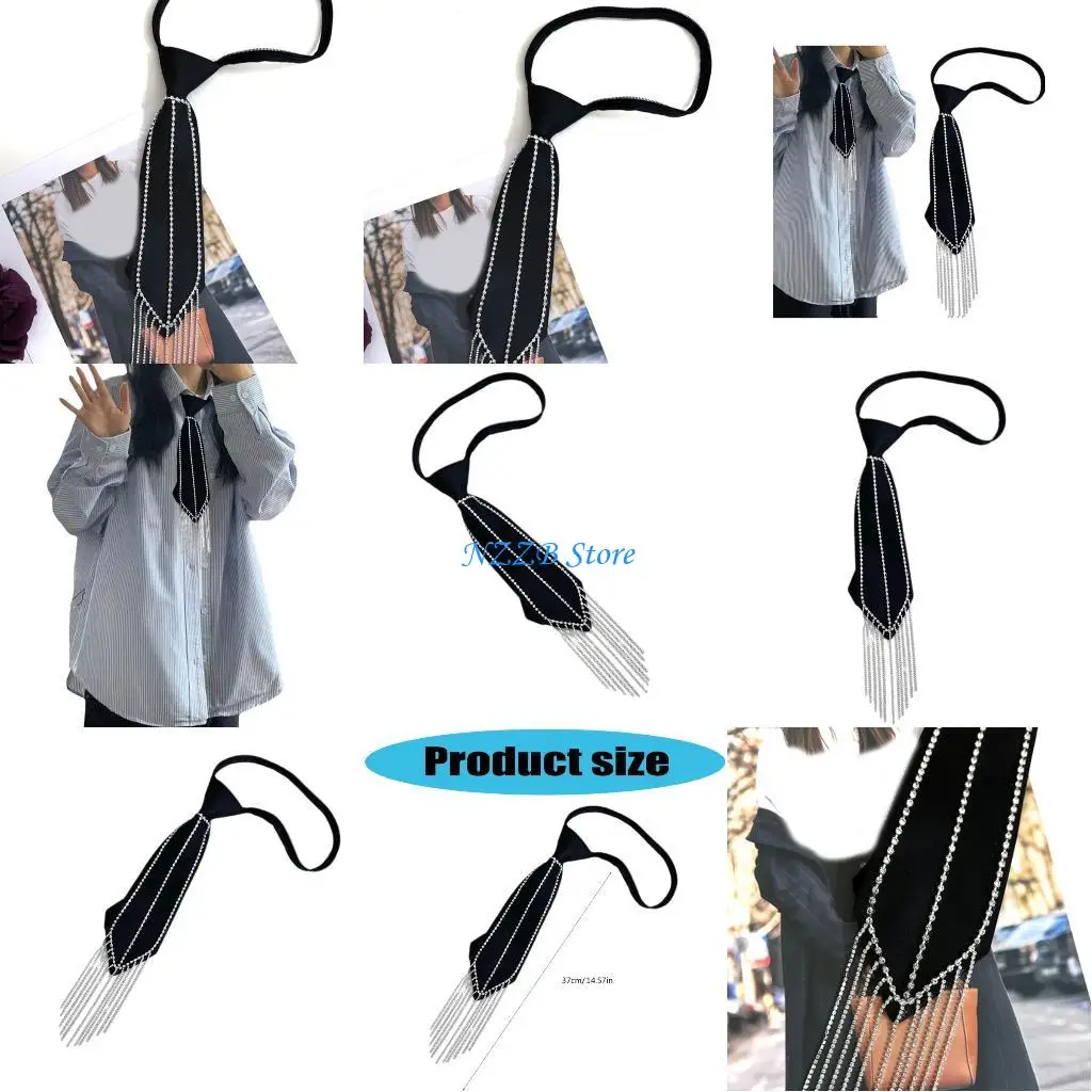 T21F التعادل الموحد لـ Janpanese JK TIE RINESTONSTONS شرابات SEIFUKU COSPLAY #1