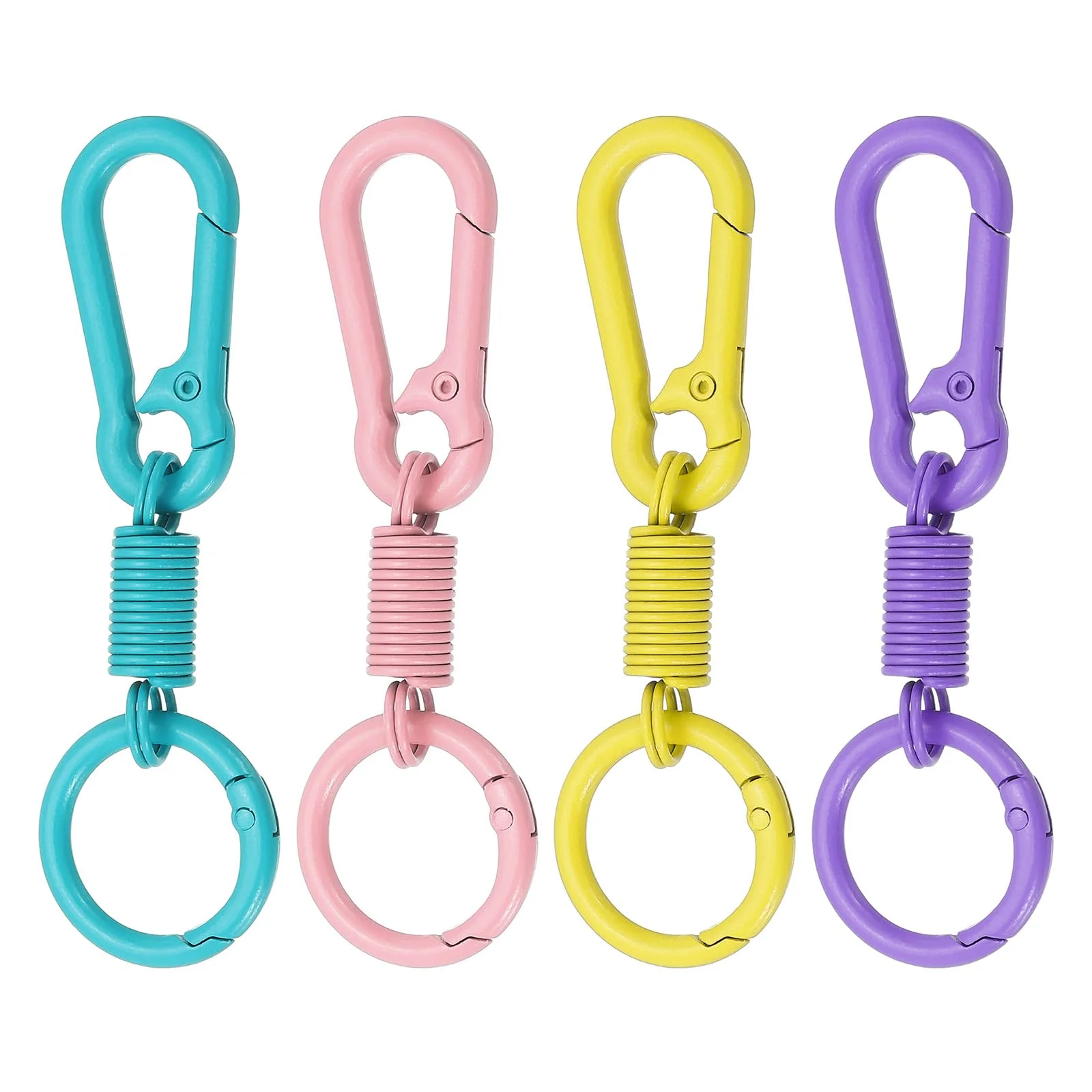 5pcs Random Color Keyring Lobster Clasp Hooks With Adjustable Buckle For Making Keychain DIY Bags Doll Hook Jewelry
