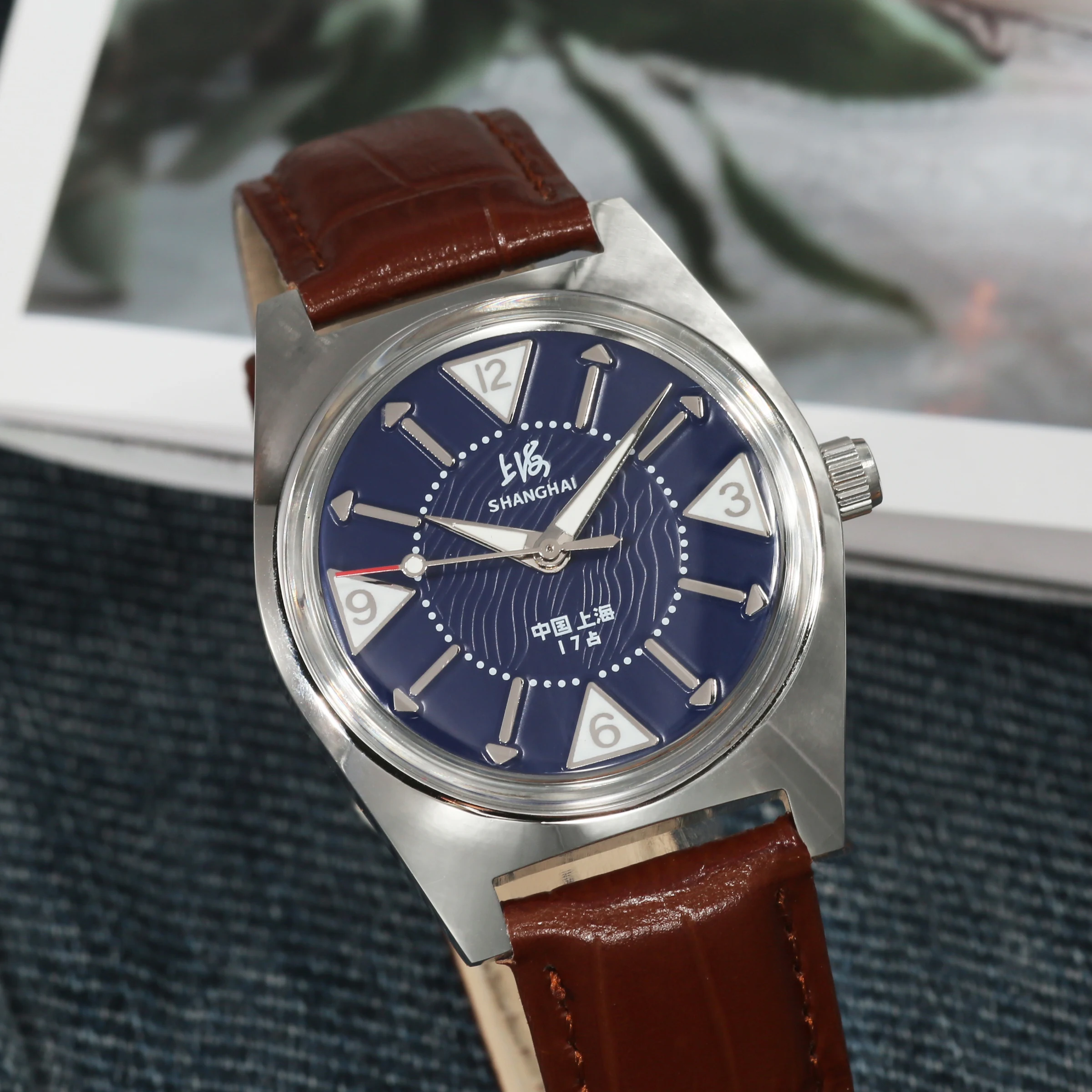 

Винтажные наручные часы Shanghai 36 мм 7120 - механические с ручным заводом, водонепроницаемые, классический стиль, уникальный подарок для мужчин