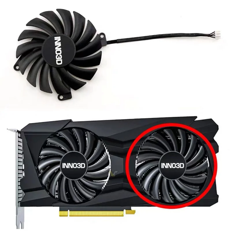 CF-12910S 85MM 4PIN DC 12V 0.35A RTX3060Ti RTX3070 GPU Fan For Inno3D GEFORCE RTX 3050 3060Ti 3070 TWIN X2 OC Graphics Card Fan