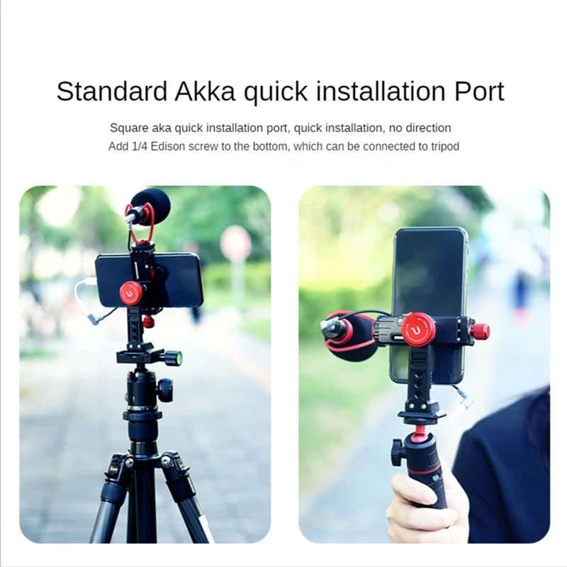 Ulanzi Vertical Shooting Smartphone Phone Mount Holder Tripod Mount Cold Shoe Vlog Tripod Mount For Smart Phone