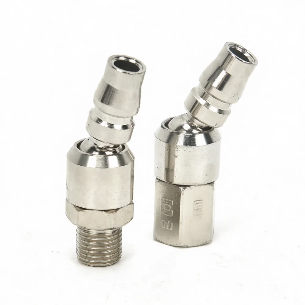 Universal Pneumatic Quick Fitting Air Hose Coupler Threaded Adapter Plug Industrial Tool Hardware Maintenance