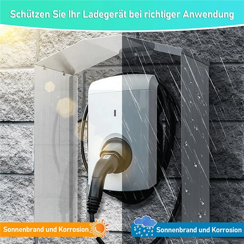

1Set Wallbox Weather Protection Weather Protection Roof Stainless Steel Protective Roof Fit For Electric Car Charging Station