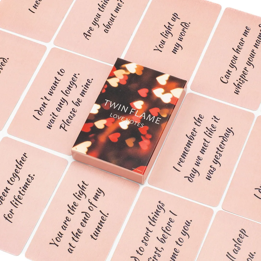 

Карты со словами Twin Flame Love Notes Розовые 45 шт. Карты Таро для гадания судьбы Карточные игры для гадания Настольная игра для вечеринок