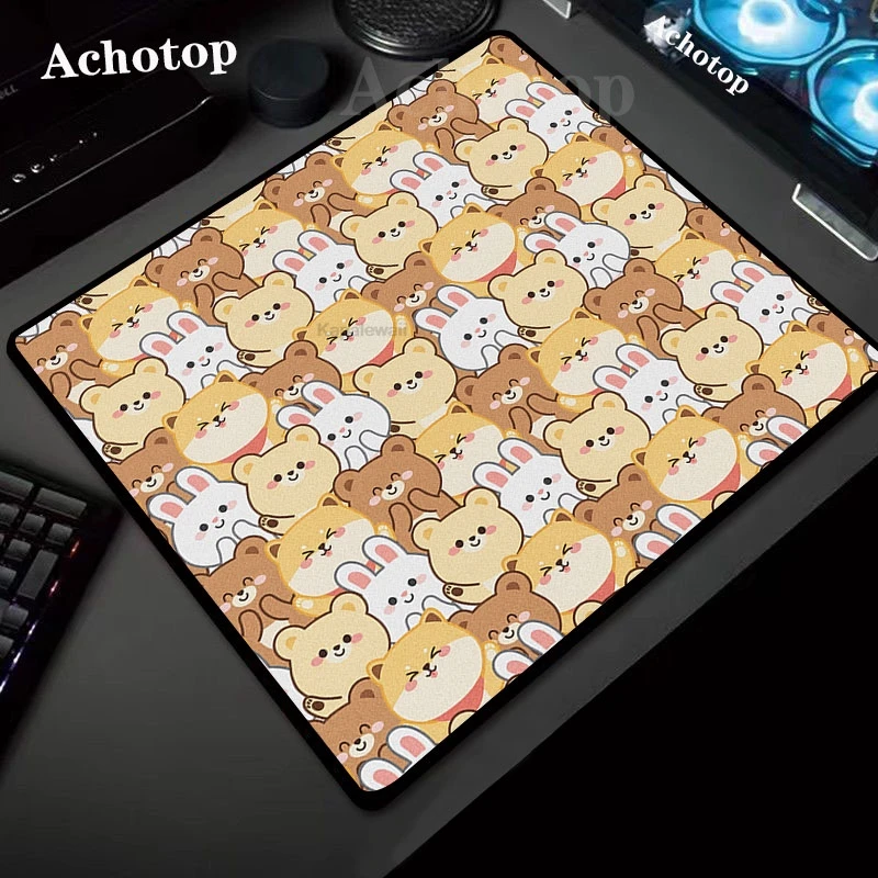 

Kawaii Mousepads Control Mouse pad Non-Slip High-Grade Mouse Pad For Gifts Cute Bear Large Mouse Mat PC Keyboard Mats Desk Pads