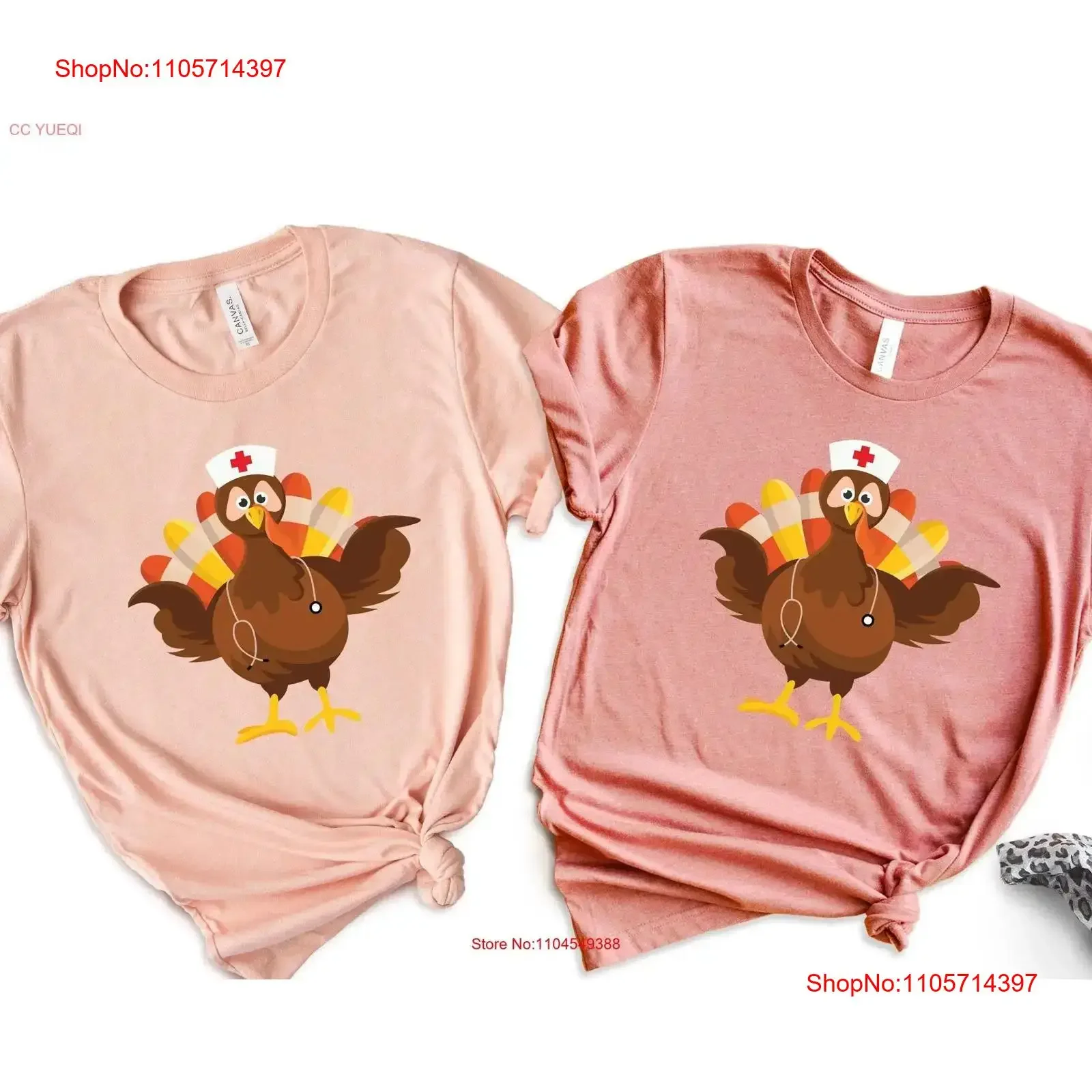 Nurse Turkey T Shirt Thanksgiving for Fall Day Apparel Cute vintage Washed Comfortable graphic Slightly designer clothes