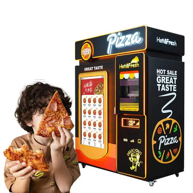 

24-hour Unmanned Intelligent Sales, Pizza Machine With Oven Fully Automatic Pizza Vending Machine, Self-service Vending Machine