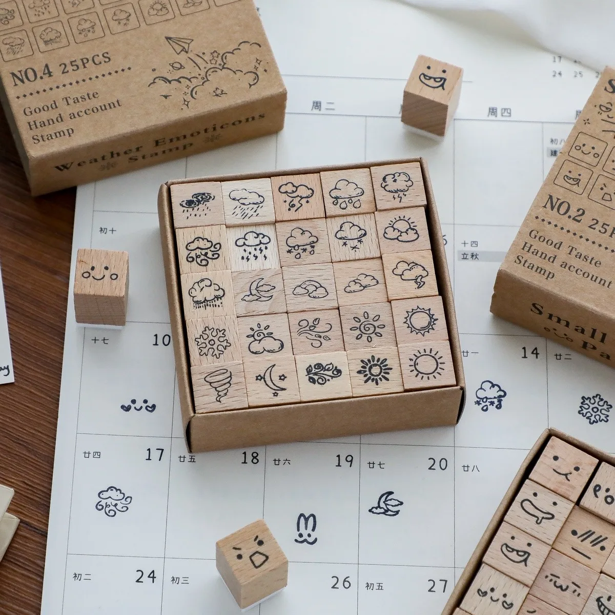 Cute Butterfly Weather Symbol Wood Stamp for Scrapbooking DIY Craft Diary Junk Journal Decorative Hobby Seal Crafting Supplies