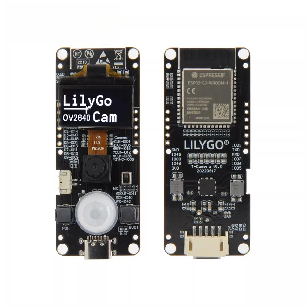 LILYGO® T-Camera S3 ESP32-S3 ESP32-Cam 2 Million Pixels HD Camera FLASH 16MB ESP32-S3FN16R8 With 0.96