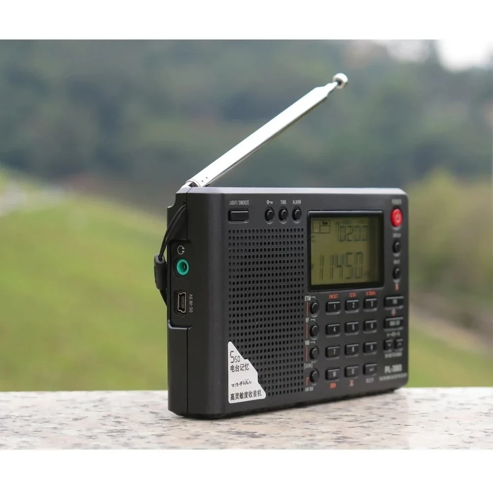 Tecsun PL-380 Full Band Radio Digital Demodulation Stereo PLL Portable Radio FM /LW/SW/MW DSP Receiver Radio AM BB