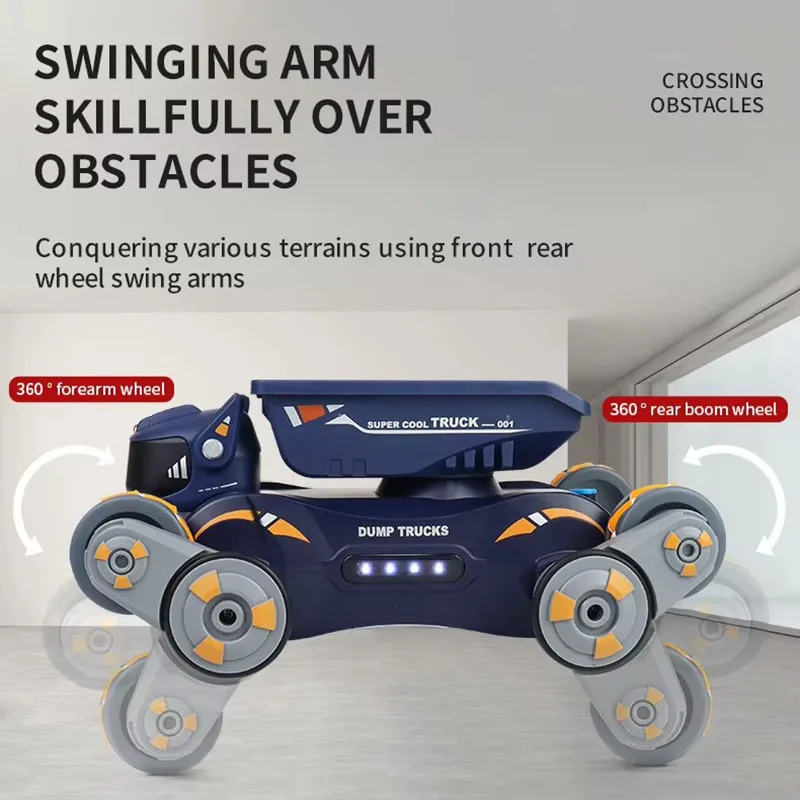 2.4G التحكم عن بعد روبوت راقص لعبة الكلب مع الضوء والموسيقى RC رذاذ حيلة سيارة Morphing الانجراف تسلق اللعب