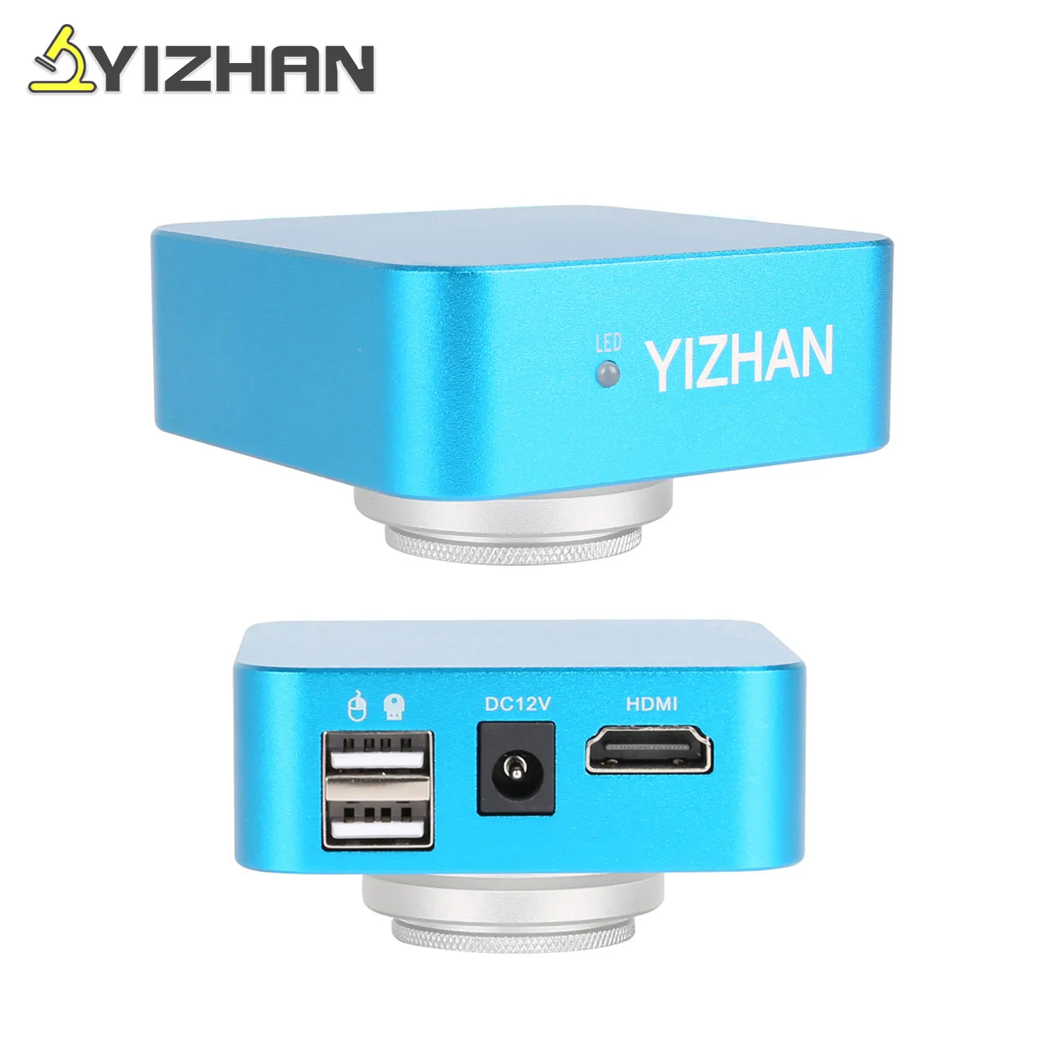 YIZHAN Video Microscope CCD Camera Sony-IMX335 Sensor 48MP HDMI-compatible Built-in Software Mouse Operation Professional Repair