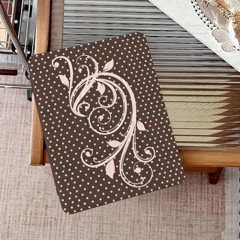 Pink Polka Dot Flower Ins Y2K Tablet Case For iPad Pro 11 13 M2 M4 M3 10.2 5/6th 7/8/9/10/11th Mini 6 7 Air 1 2 3 4 5 6 Cover