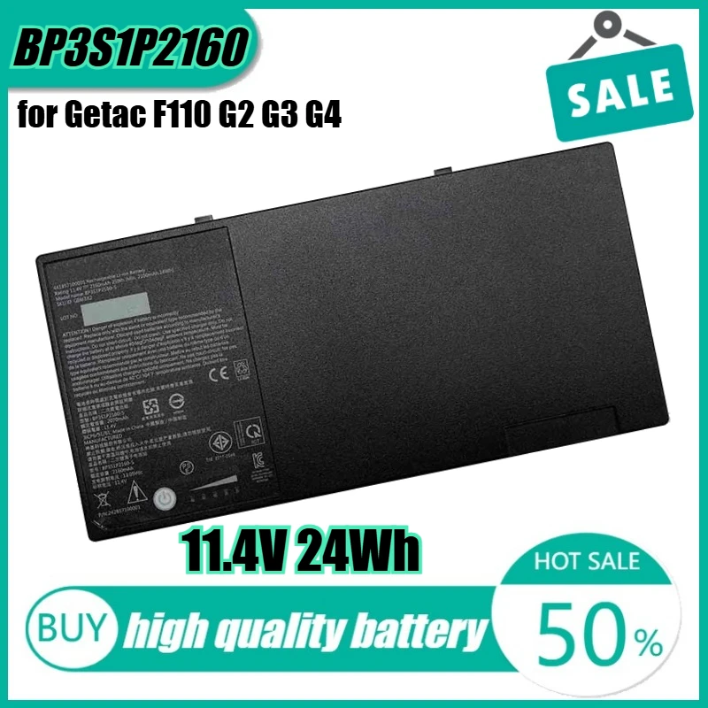

11.4V 24Wh BP3S1P2160 Laptop Battery for Getac F110 G2 G3 G4 441857100001 BP3S1P2160-S