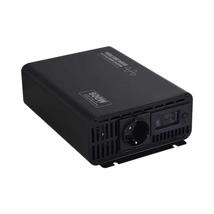 Inversor Pure Sine Wave Inverter 12V 24V 48V To 220V 600W 50Hz 60Hz DC AC Pure Sinus Inverter