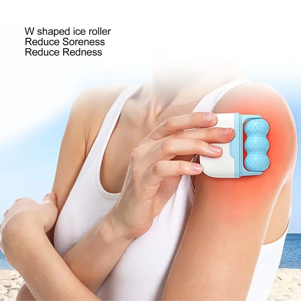 Multi-Functional Ice Compress Massage Roller Cold Compression Beauty Device 2 In 1 Double Head Ice Rollers