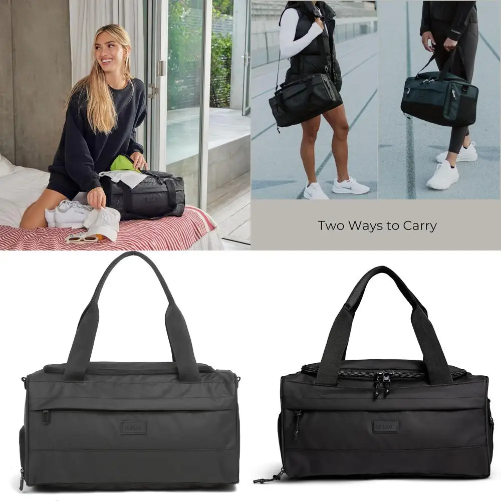 

Компактная спортивная сумка-дафл объемом 22 л для спортзала, путешествий и поездок на короткие пропускания - легкая, прочная спортивная сумка с отделением для обуви