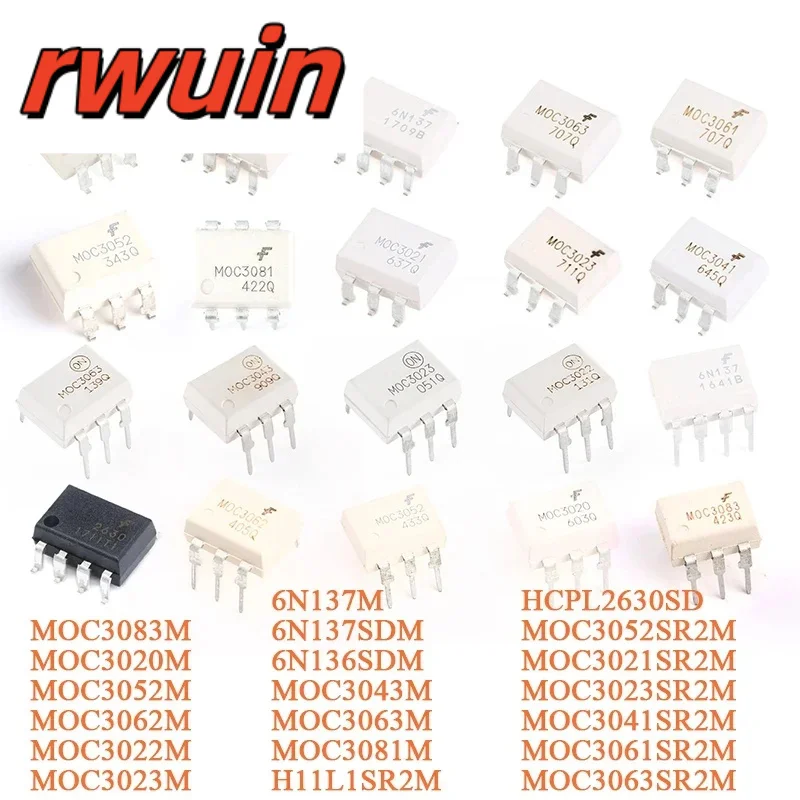 20pcs/5pcs H11L1SR2M H11 H11L1 H11L1SR2 SMD-6 Photocoupler IC Chip MOC3083M MOC3020M MOC3052M MOC3062M 6N137 6N136SDM MOC3043M