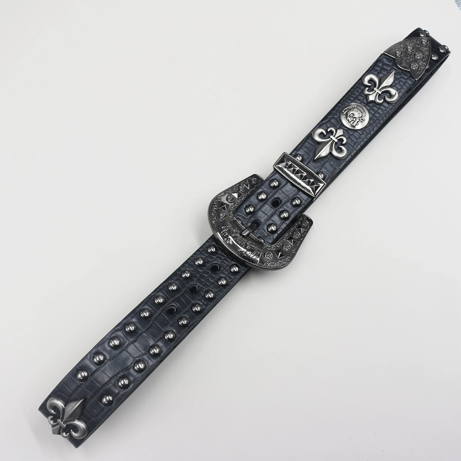 الصليب القوطية برشام حزام معدني الهرم حزام للرجال والنساء أجهزة فاسق أحزمة الجينز مصمم حزام أحزمة الإناث