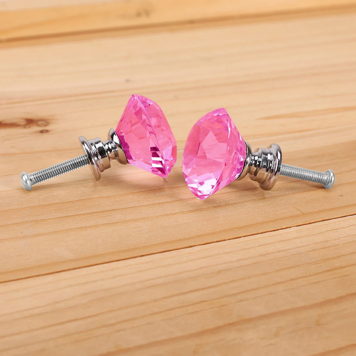 

30 Mm Cabinet Handle Drawer Crystal Glass Knobs Door Handles Pink