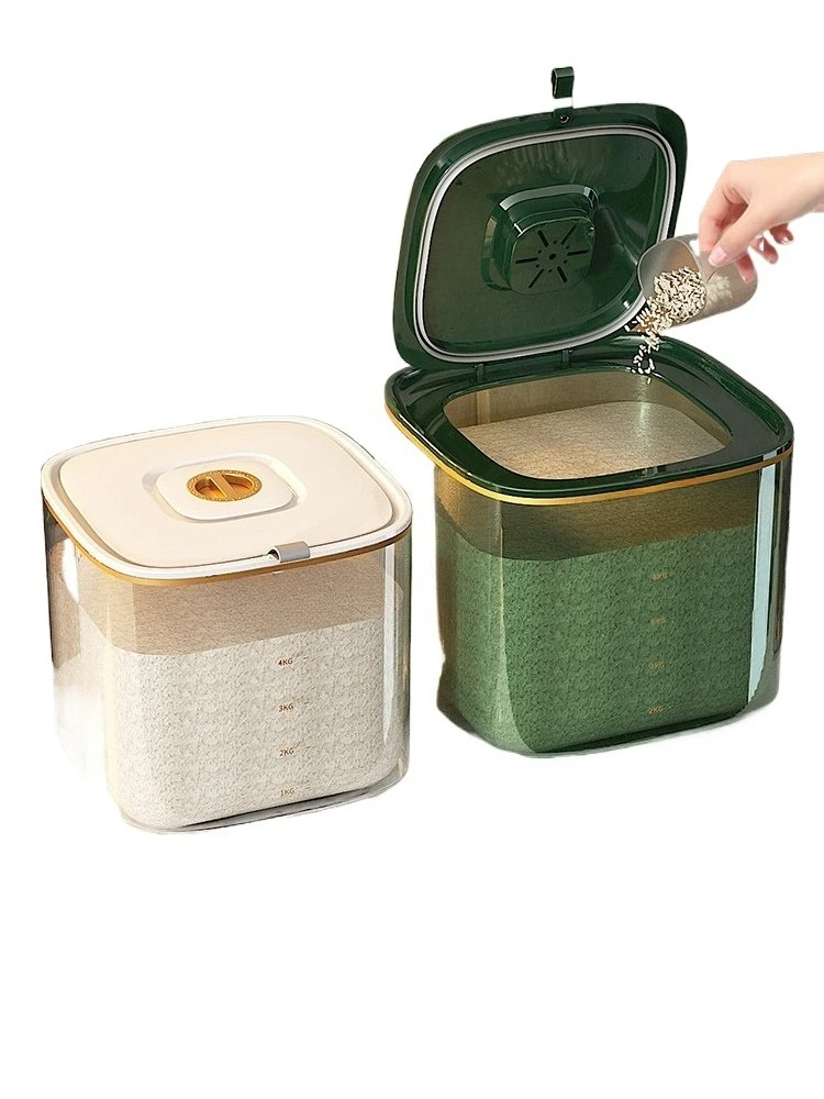 

Household rice bucket insect-proof moisture-proof sealed food-grade rice tank high-end storage tank
