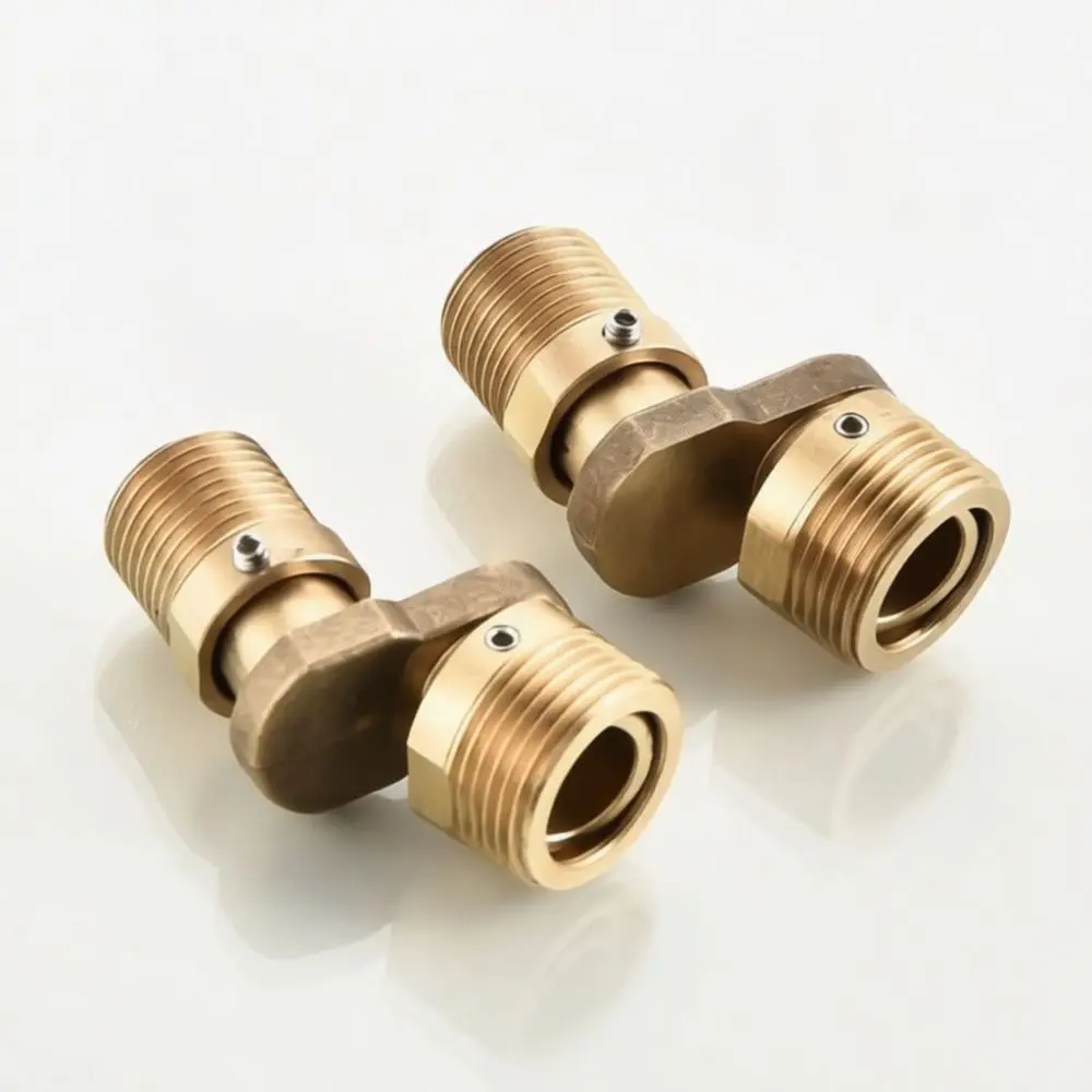 Adjustable Angle Shower Mixer Adapter Brass Universal Curved Foot Connector Plumbing Fitting Bathroom Pipe Fixing Hardware