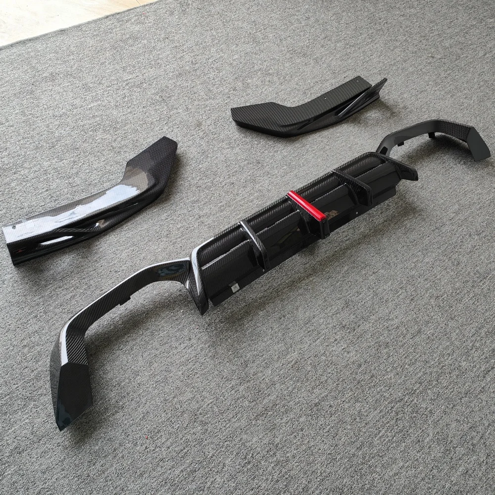 Suitable for 2023 X4M Retrofit Upgrade Carbon Fiber Rear Diffuser Small Ring Rear Lip Body Kit