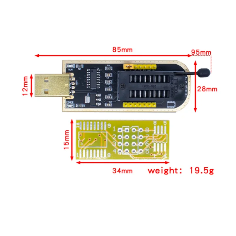 Minpro-I-Programmierer mit USB-Motherboard, Hochgeschwindigkeits-Routing, LCD-Flash, 24, 25 Brenner, 25 Eeprom, SPI, Plash-Chip