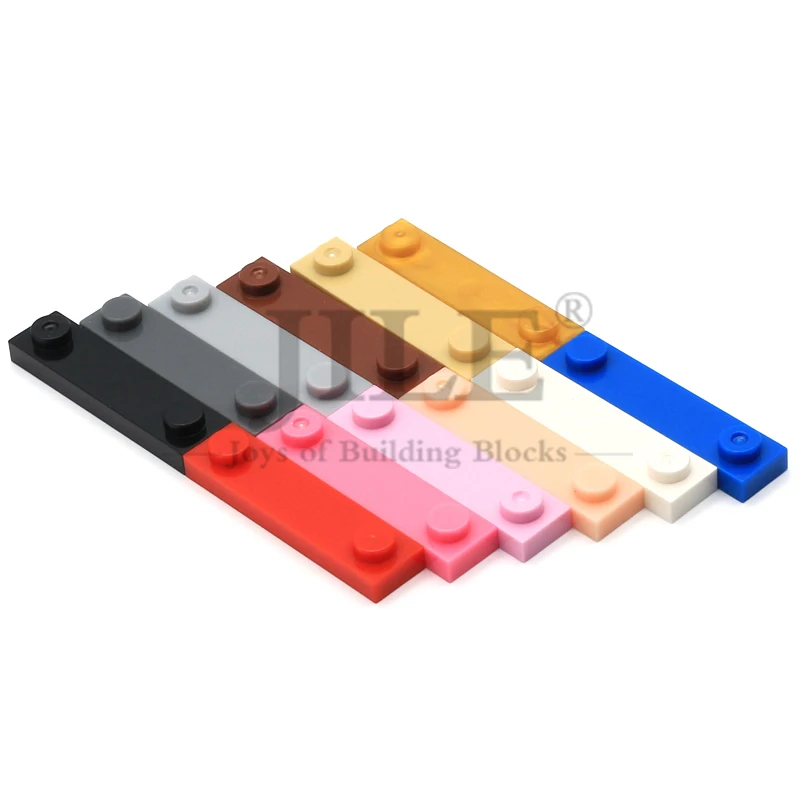 20 pièces MOC 92593 plaque modifiée 1x4 avec 2 goujons blocs de construction éducatifs compatibles 41740 briques de planche particules Puzzle jouet