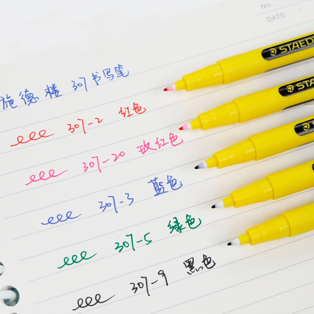 3pcs New STAEDTLER Gel Pens 307 for Writing Signature Key Point 0.6mm Large Capacity Quick Drying School Office Stationery