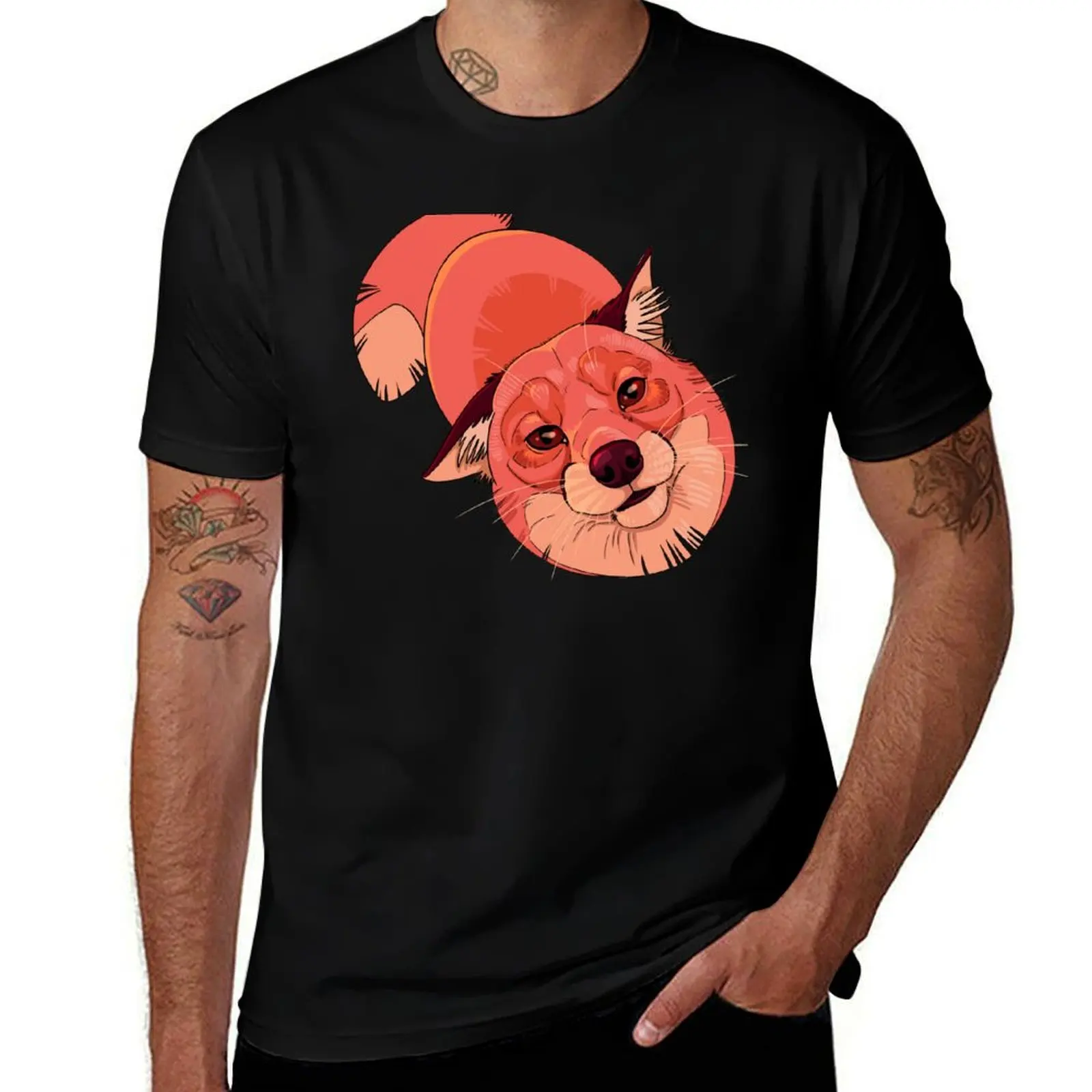 

pink.orange FOX T-Shirt essential t shirt man t shirt designer
