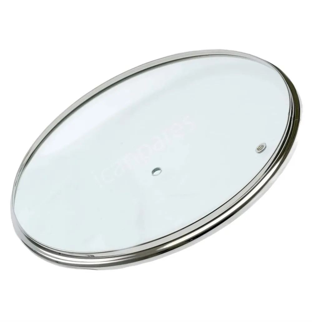 Panci Universal Sahan Pan Tutup Kaca Uap Penutup Berlubang 26 Cm