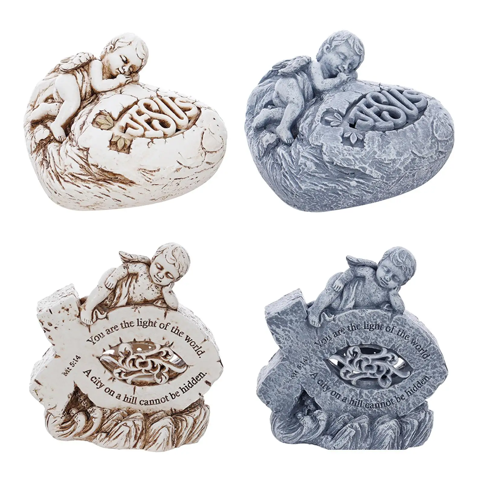 Praying Angel Cherub Figures Angel Statue Art Religious Crafts Office Hotel Desktop Decor Ornament Gifts