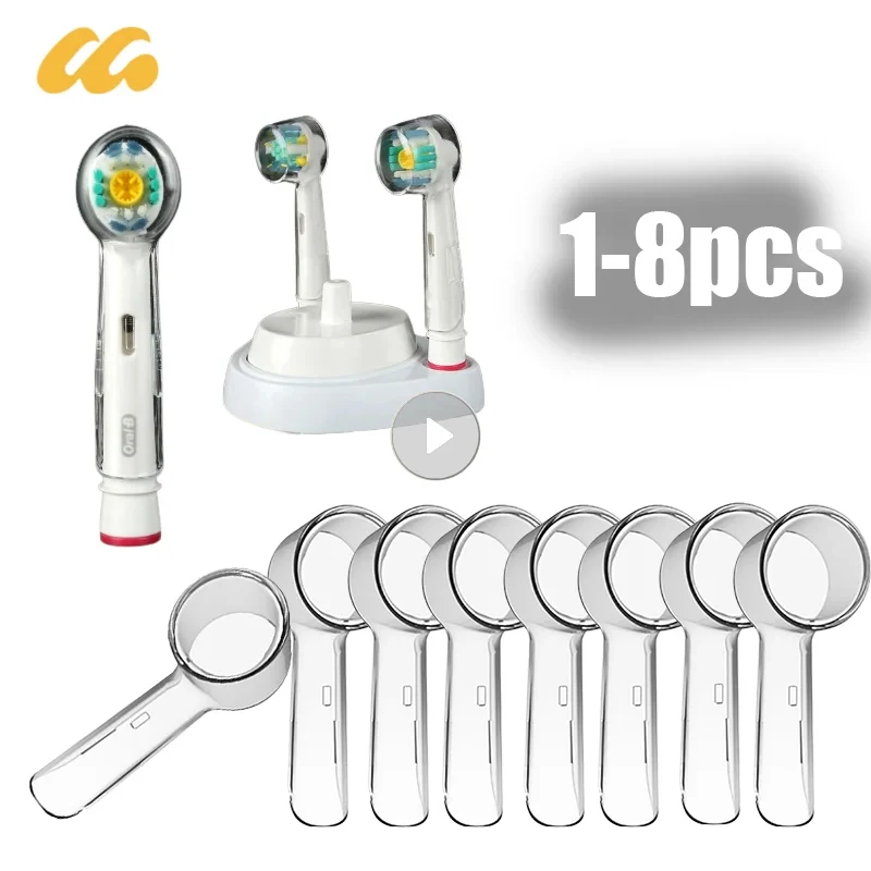 1/5/8PCS Electric Toothbrush Cover For Braun Toothbrush Head Protective Case Dust Clear Home Camping Travel Head Caps
