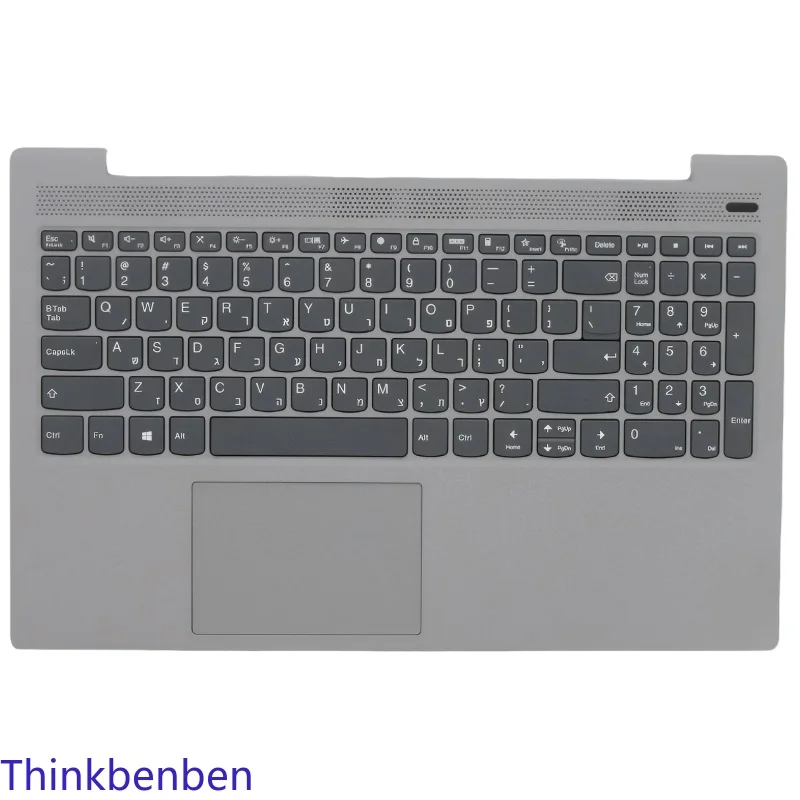 HB Hebrew IL Israel Platinum Keyboard Upper Case Palmrest Shell Cover For Lenovo Ideapad 5 15 ITL05 IIL05 ALC05 ARE05 5CB0X56308