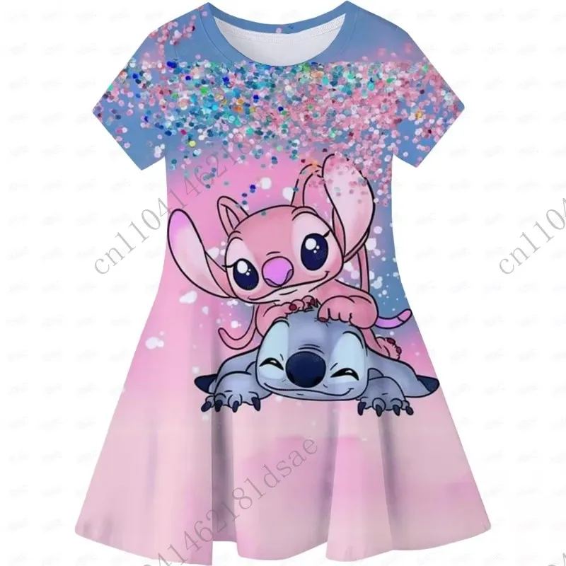 

2526 HOT NEW Summer Children's Clothing 3d Printed Romantic Stitch COSPLAY sleeping sports outdoor polyester fiber adults Y2K