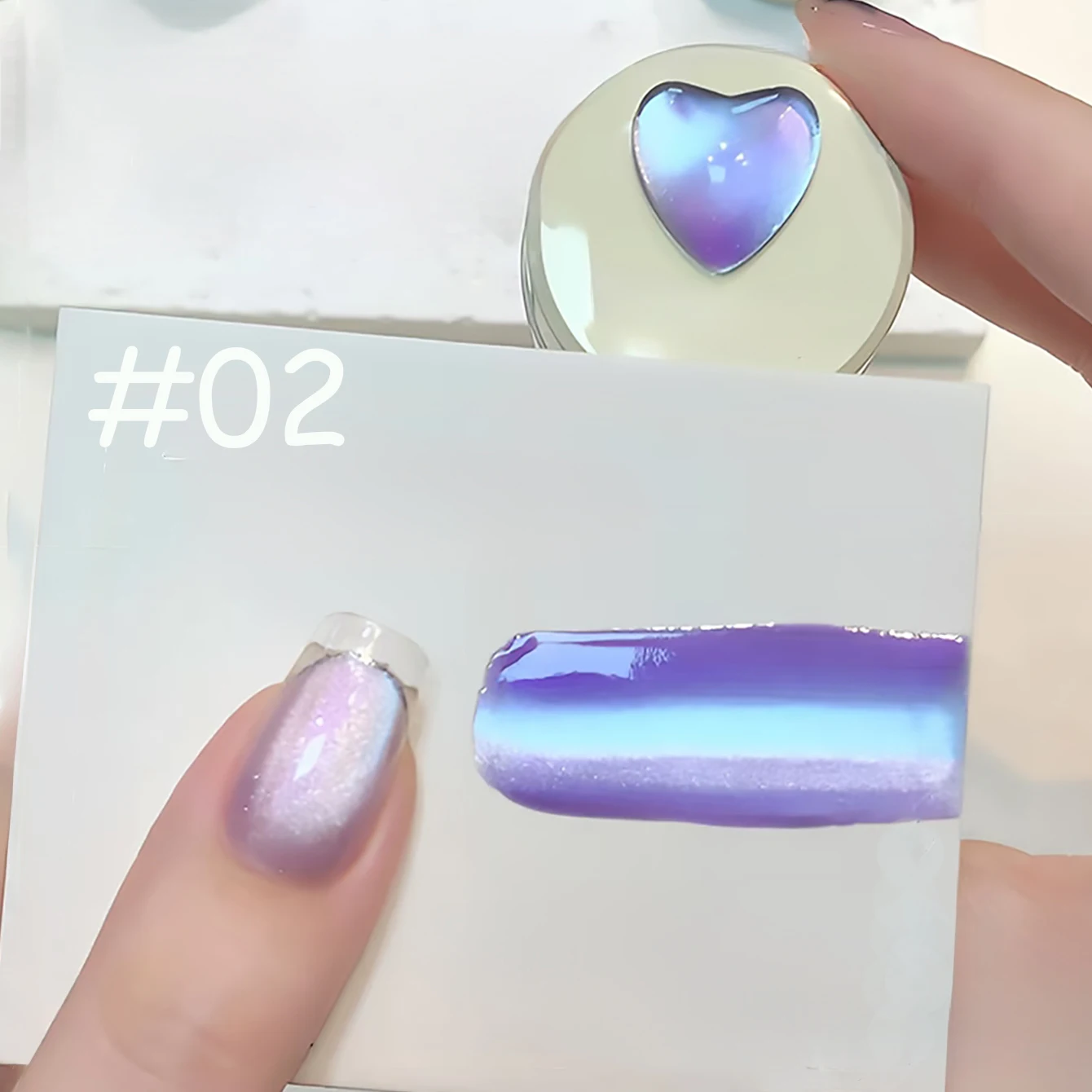 1 pièces WS automne glace Transparent violet vert bleu perles de verre oeil de chat Gel vernis à ongles populaire Super paillettes perle de verre Nail Art