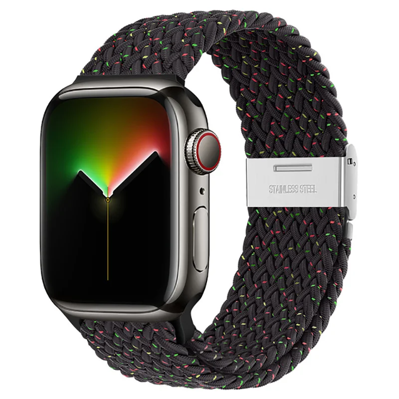 Braided Solo Loop For apple watch Strap 44mm 40mm 45mm 41mm 42mm 38mm ultra 49mm correa bracelet iWatch series 3 7 6 5 se 8 Band