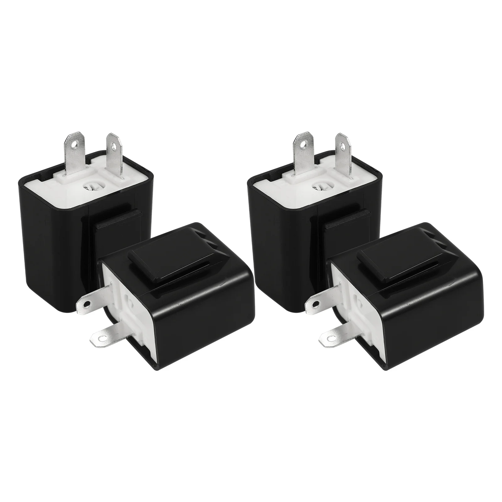 

4Pcs Motorcycle Turn Signal Relay 12V Electronic LED Flasher with Adjustable Flashing Speed for Universal Bike Lighting