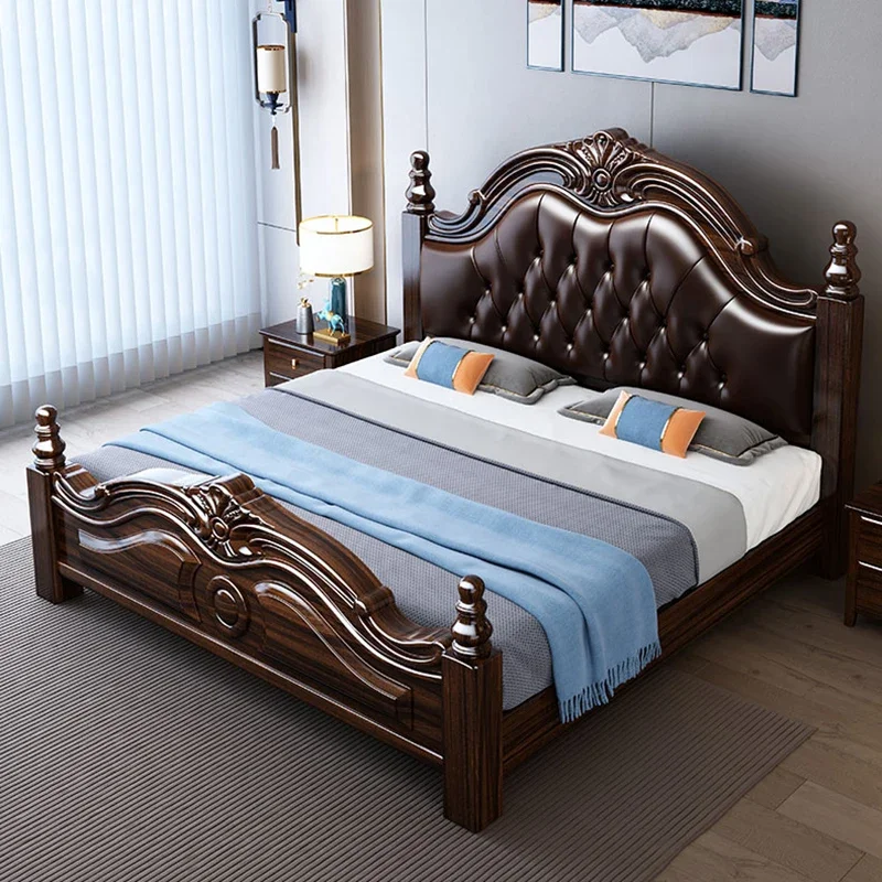 

Storage American Double Bed Wedding Luxury Italian Master Double Bed Princess Frame Camas De Dormitorio Bedroom Furniture