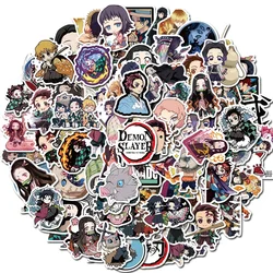 100Pcs Demon Slayer Japanese Anime Stickers Graffiti Skateboard Refrigerator Decorated Notebook Luggage Waterproof Sticker