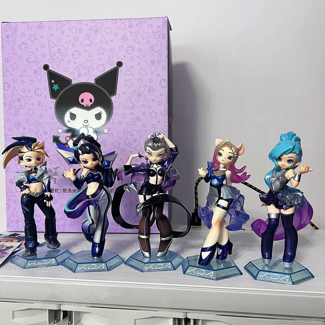 Genuino K/Da All Out League Of Legends Akali&Ahri&Evelynn&Seraphin Serie 100% Intersting Box Beaver Kasha Maniglia Regalo Regalos